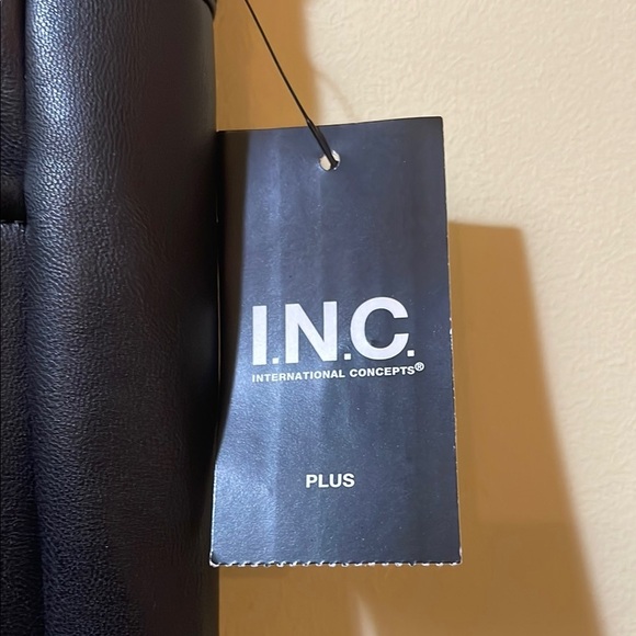 Womens New INC International Concepts Leather Pants - Picture 2 of 5